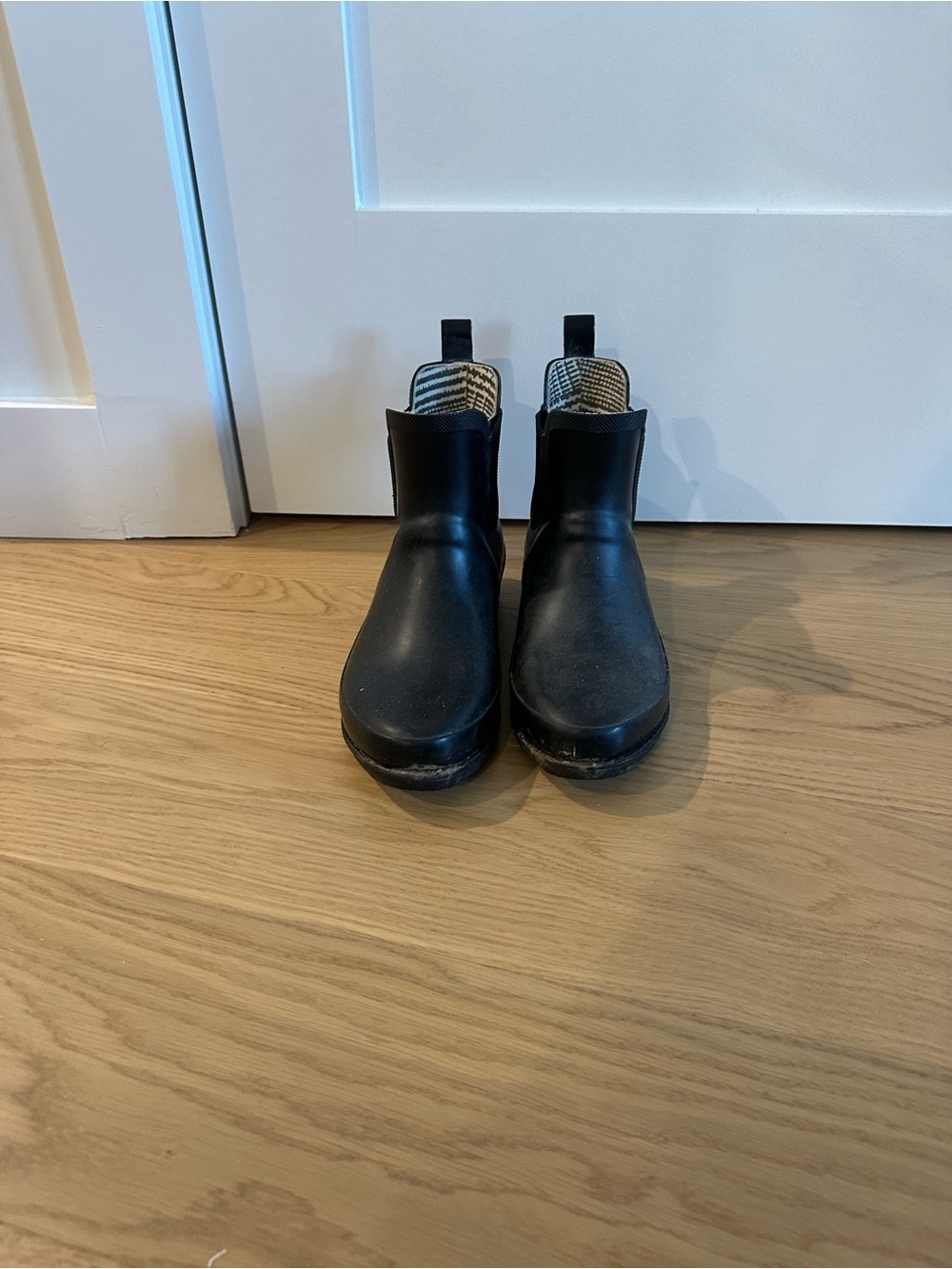 L.L. Bean Black Chelsea-Style Rain Ankle Boots